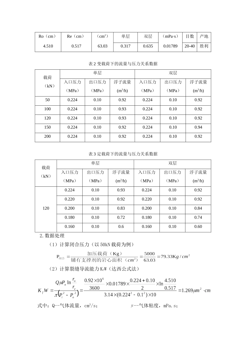裂缝导流能力实验 ++++_第3页