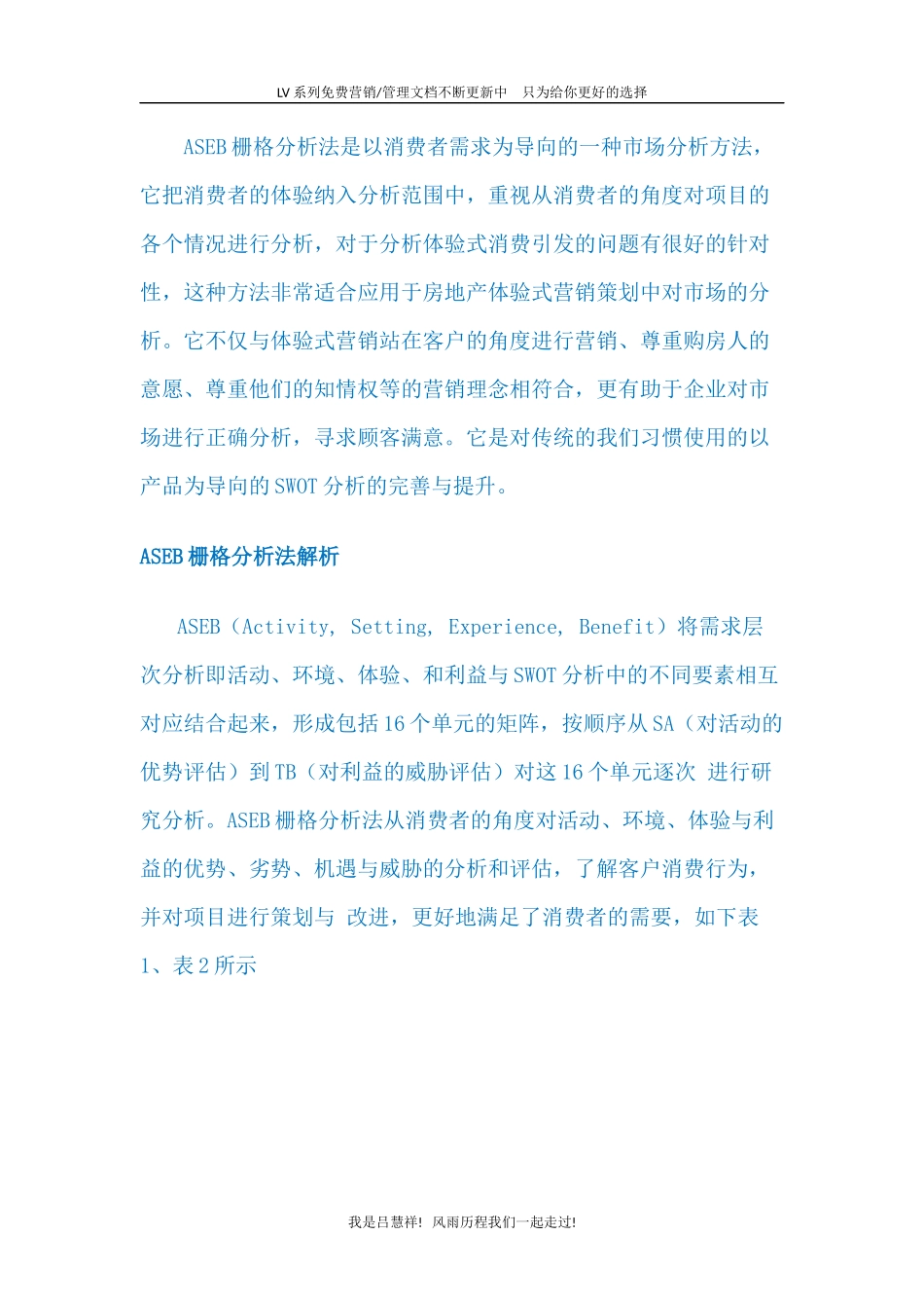 市场分析方法LV2 ASEB栅格分析法_第1页