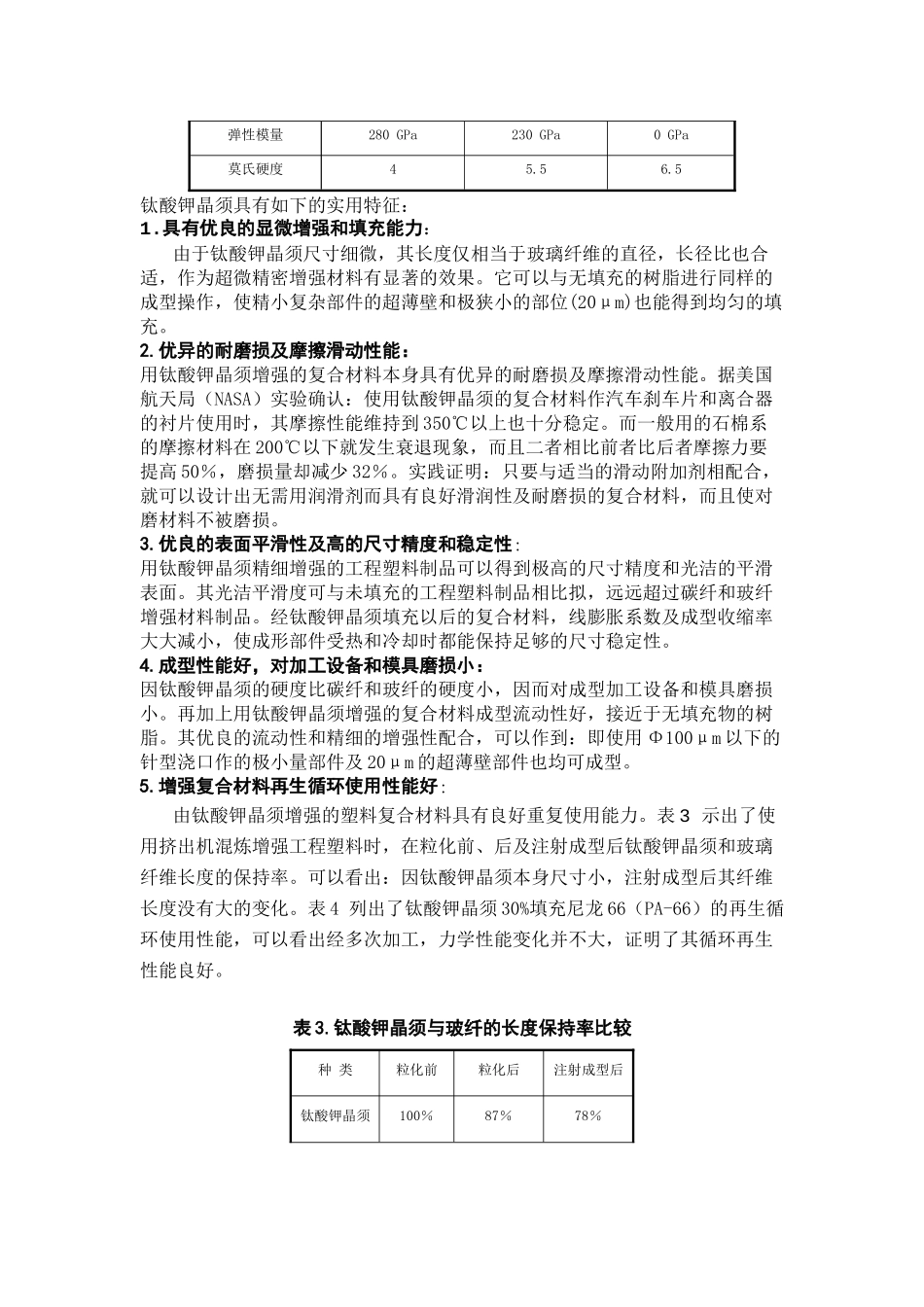 高性能增强和导电纤维材料钛酸钾晶须_第3页