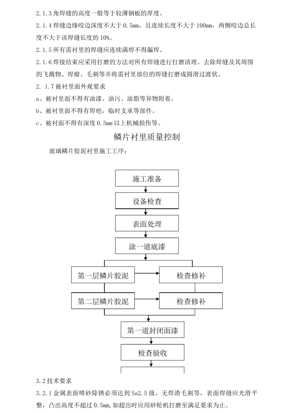 脱硫吸收塔防腐工艺质量标准_第2页