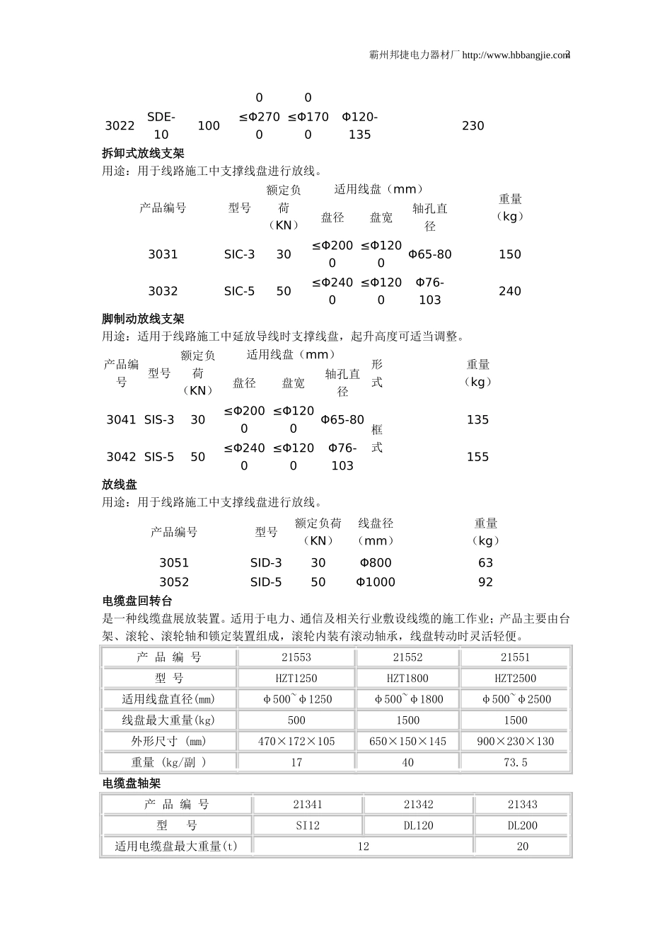 放线架的种类及制作工艺_第2页