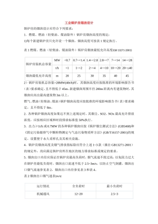 工业锅炉烟囱设计计算
