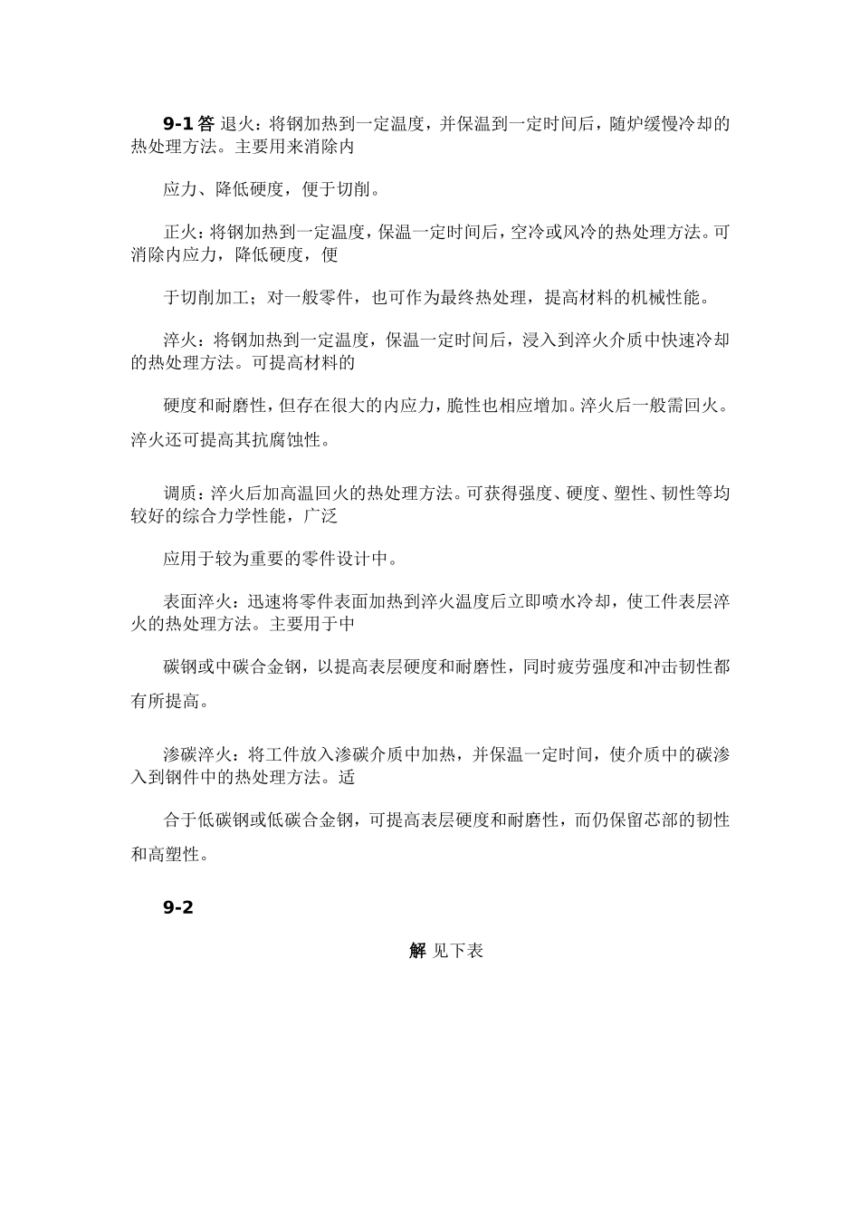 机械设计基础习题答案第9章_第1页