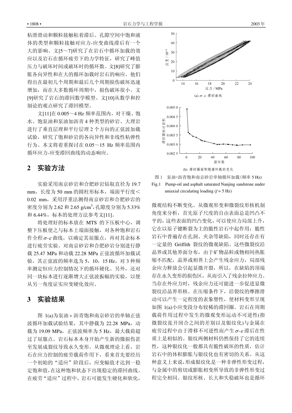 应力控制疲劳载荷作用下循环硬化的应变响应_第2页