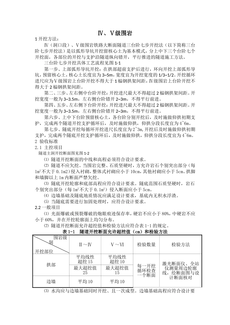 各类围岩开挖方法_第1页