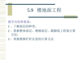 装修工程计算规则