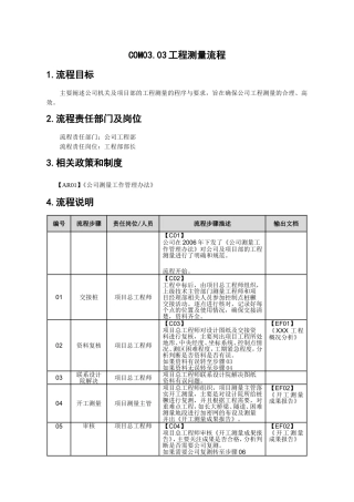 工程测量流程