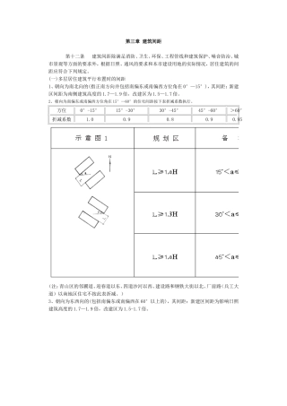 第三章 建筑间距