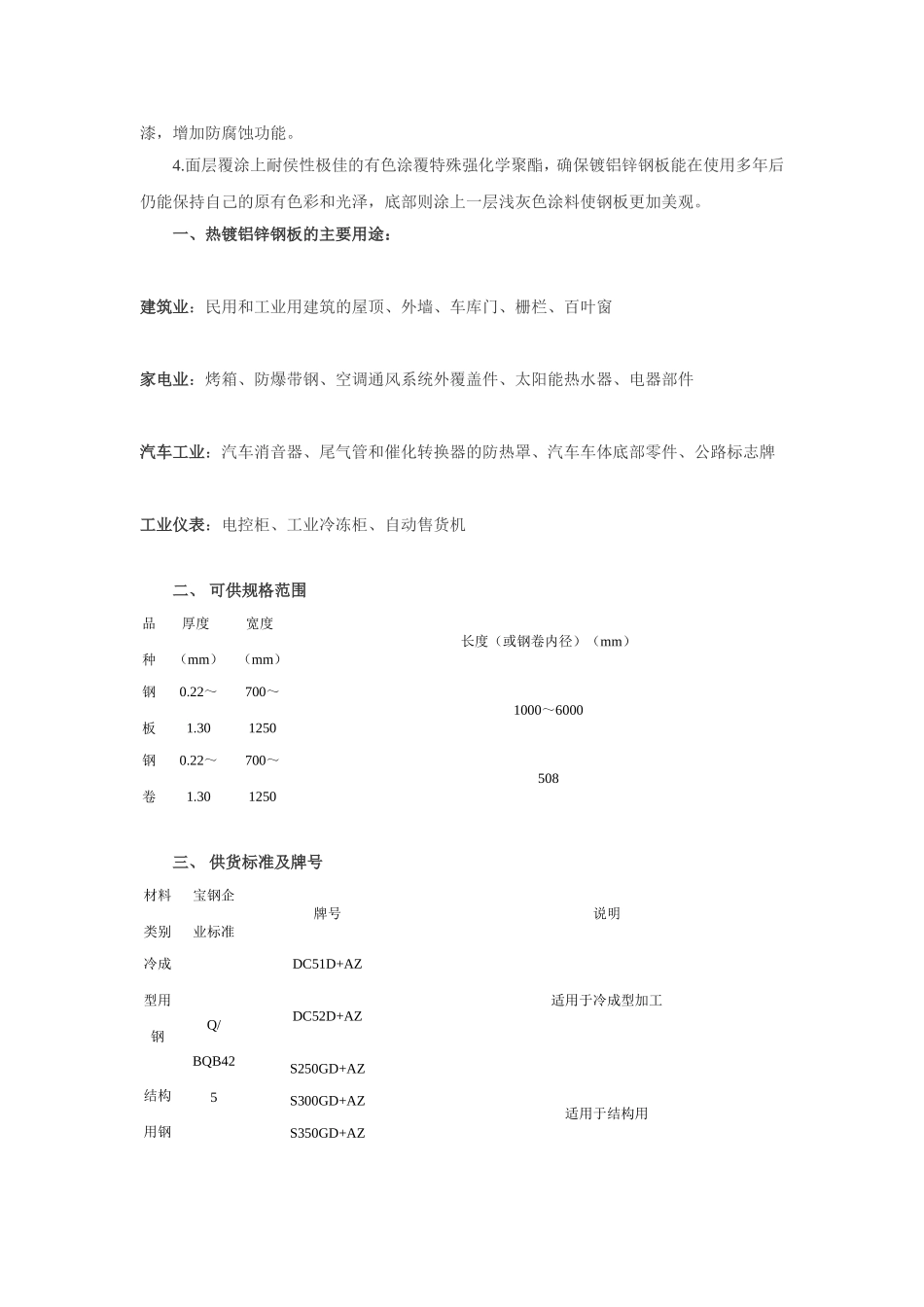 热镀铝锌钢板牌号知识_第3页