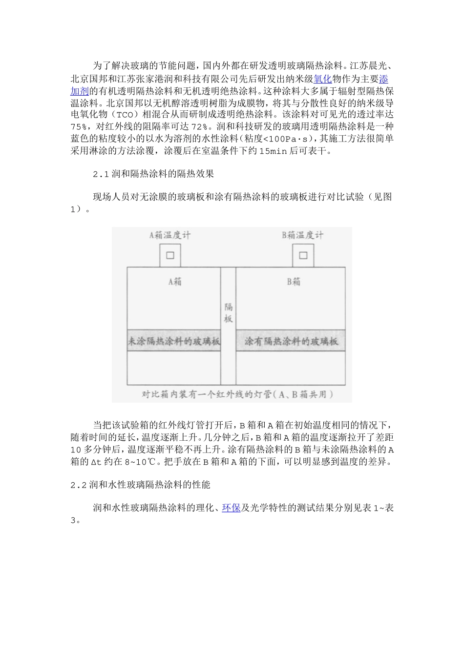 水性透明玻璃隔热涂料的理化性能及隔热效果_第2页