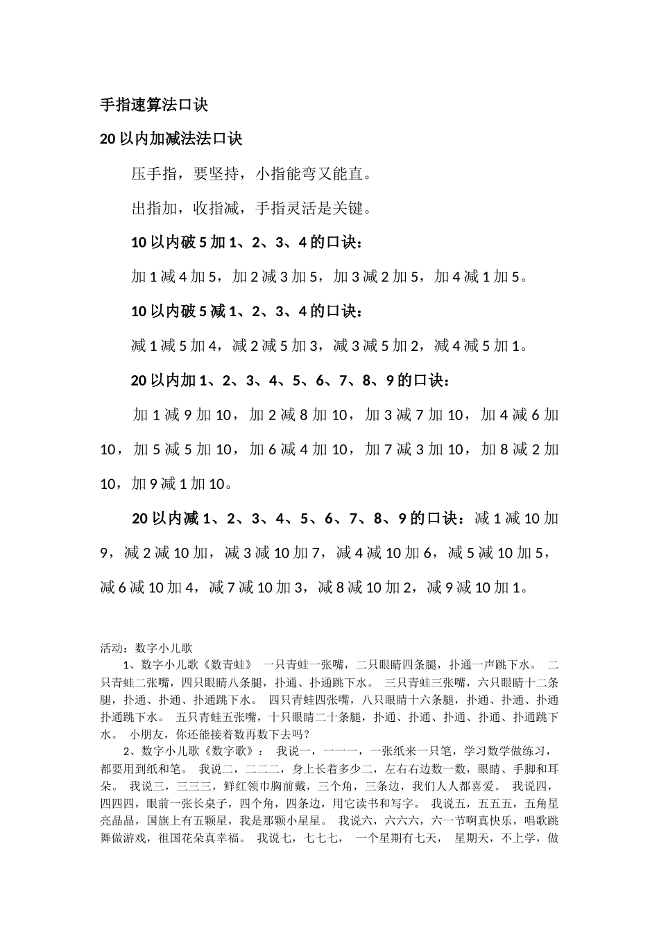 手指速算口诀_第1页