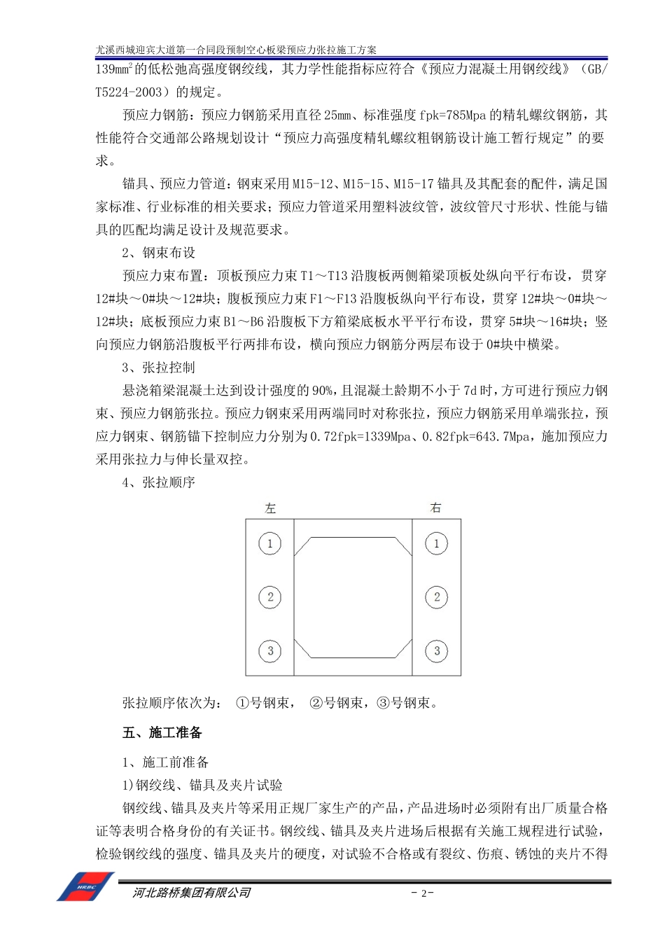 空心板梁预应力张拉施工方案(上报)_第3页