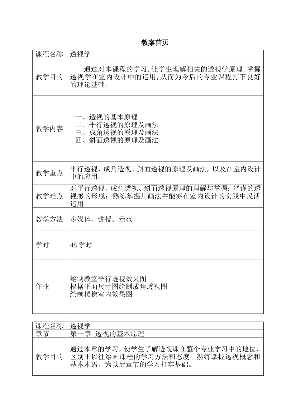 透视学教案孙海波_第1页