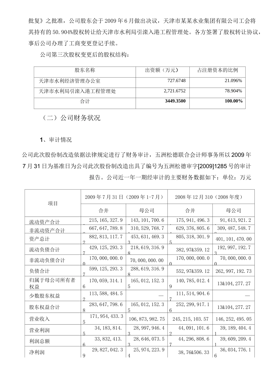 公司股份制改造方案_第3页