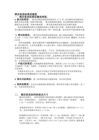 酒店客房设计相关尺寸