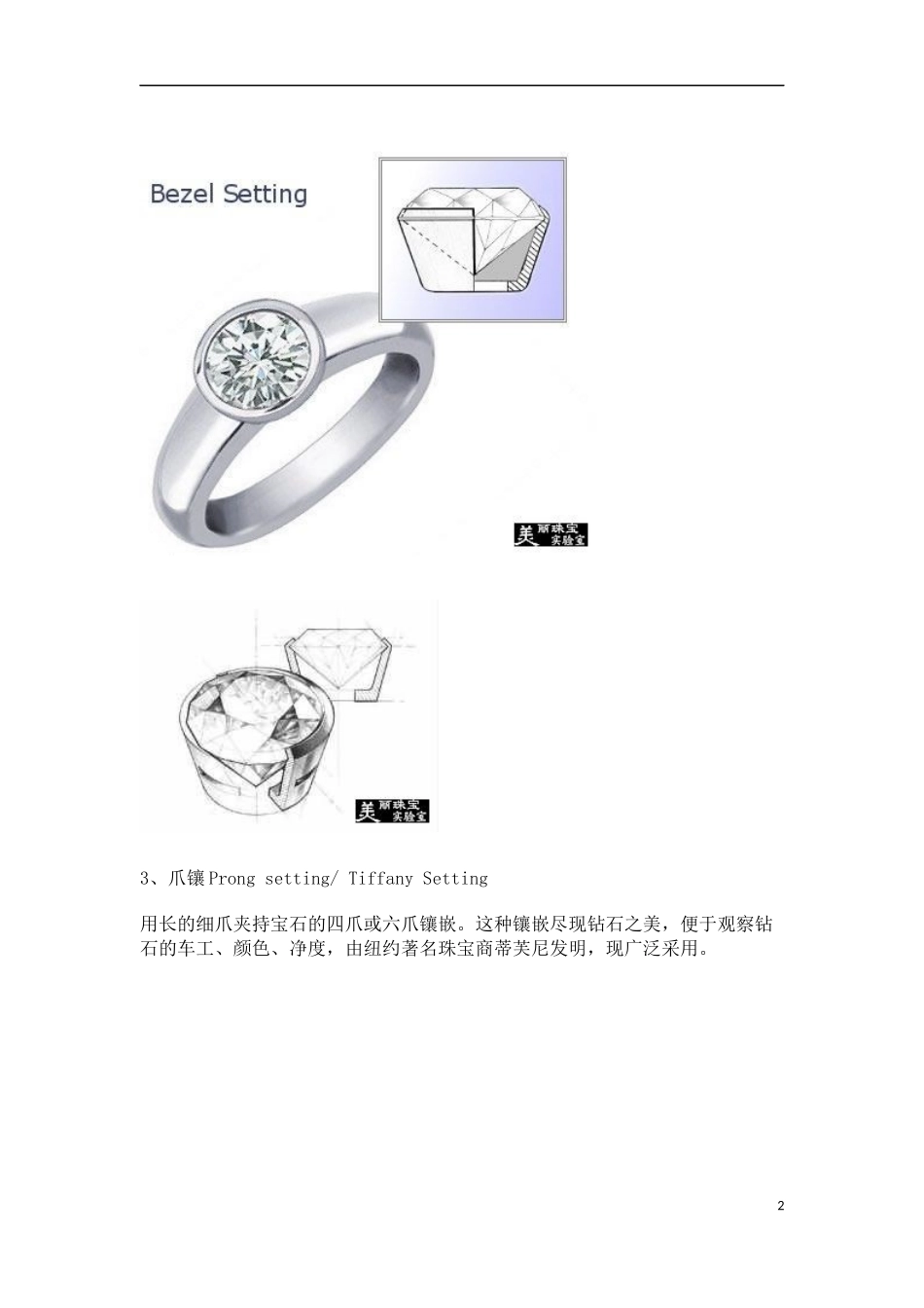钻石常见的镶嵌(setting)类型_第2页