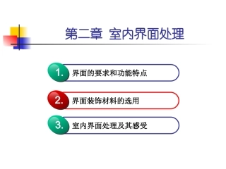 第二章 室内界面处理