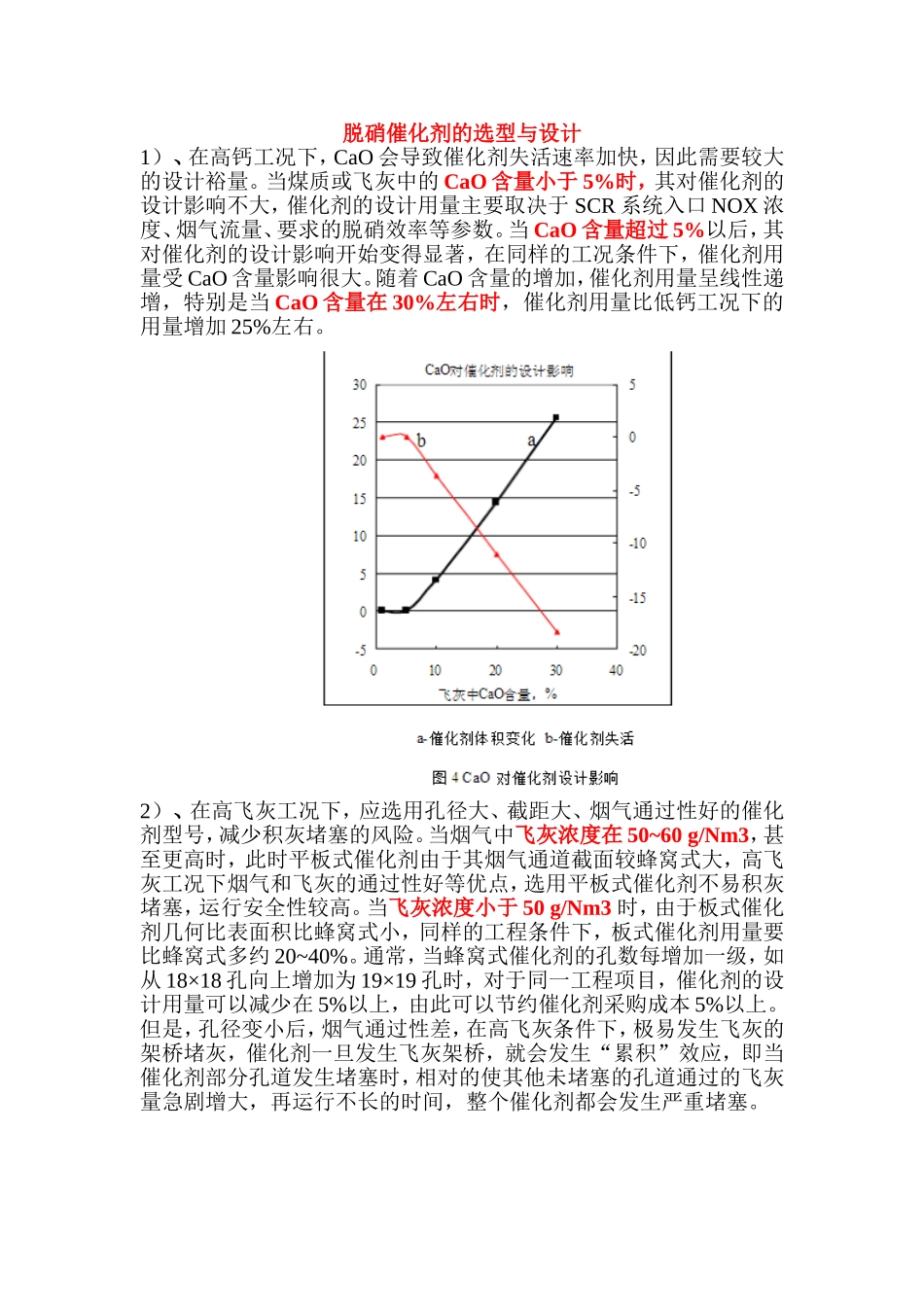 脱硝催化剂的选型与设计_第1页