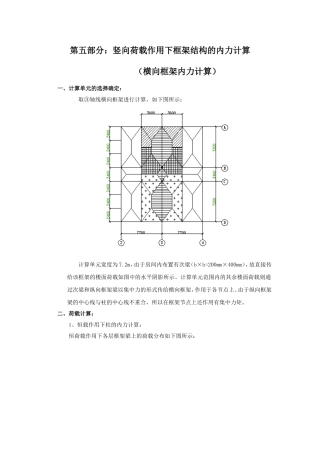 竖向荷载下的框架内力计算