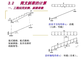 附加§3-2简支斜梁的计算