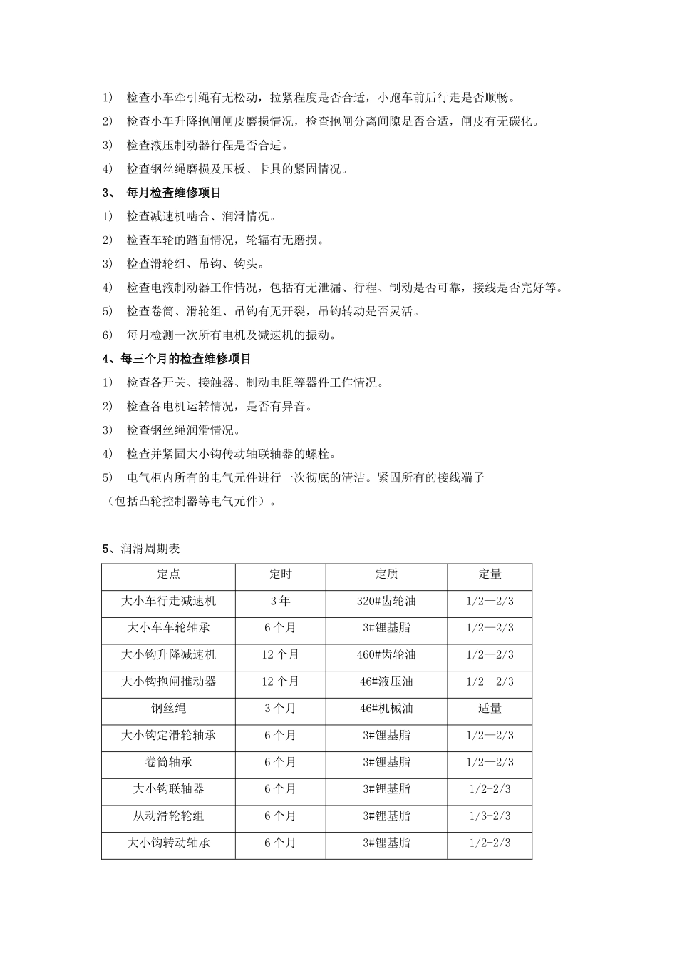 天车检修维护规程_第3页