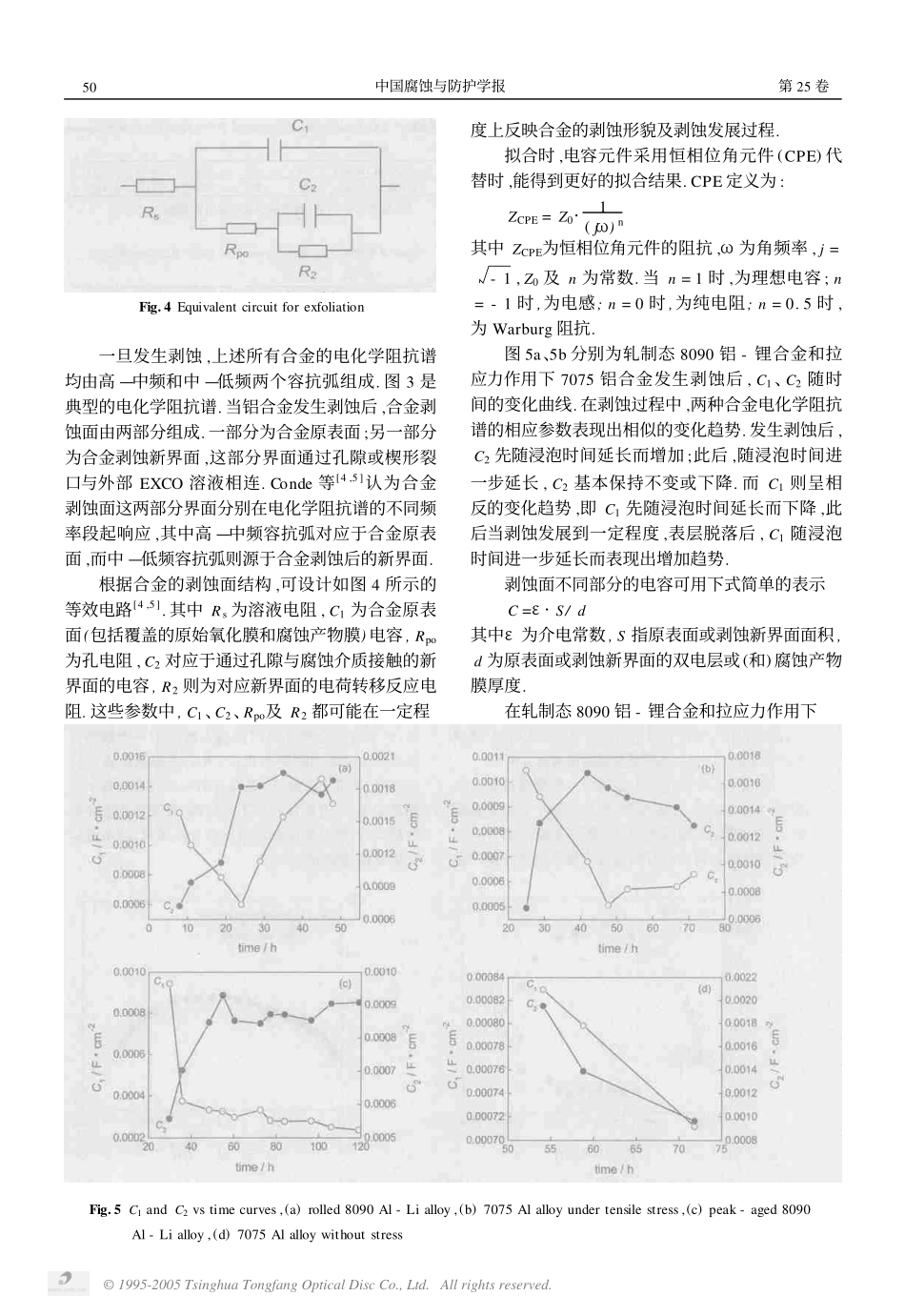 铝合金剥蚀过程的电化学阻抗谱分析_第3页