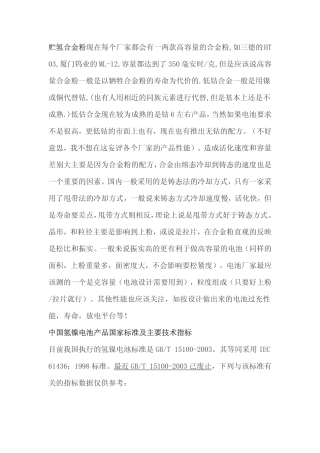 镍氢电池贮氢合金粉