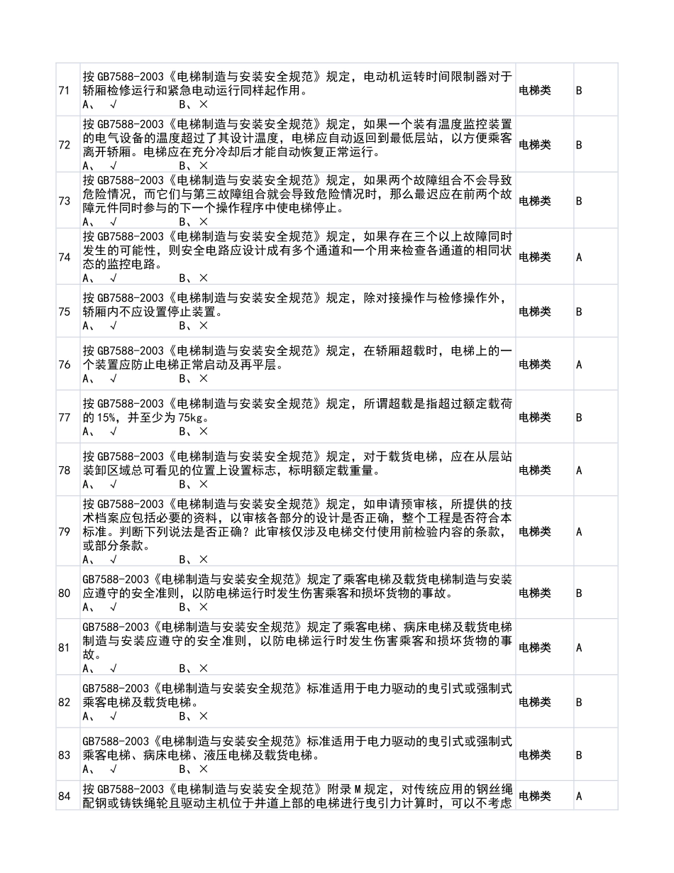 电梯国标题库_第3页