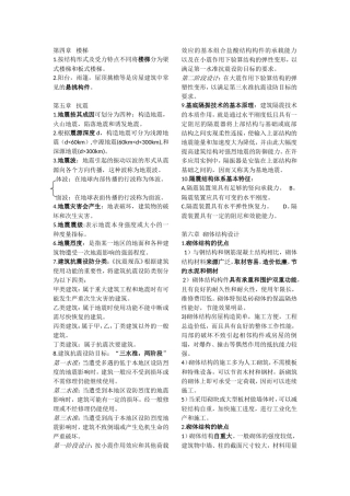 建筑力学与结构总结1