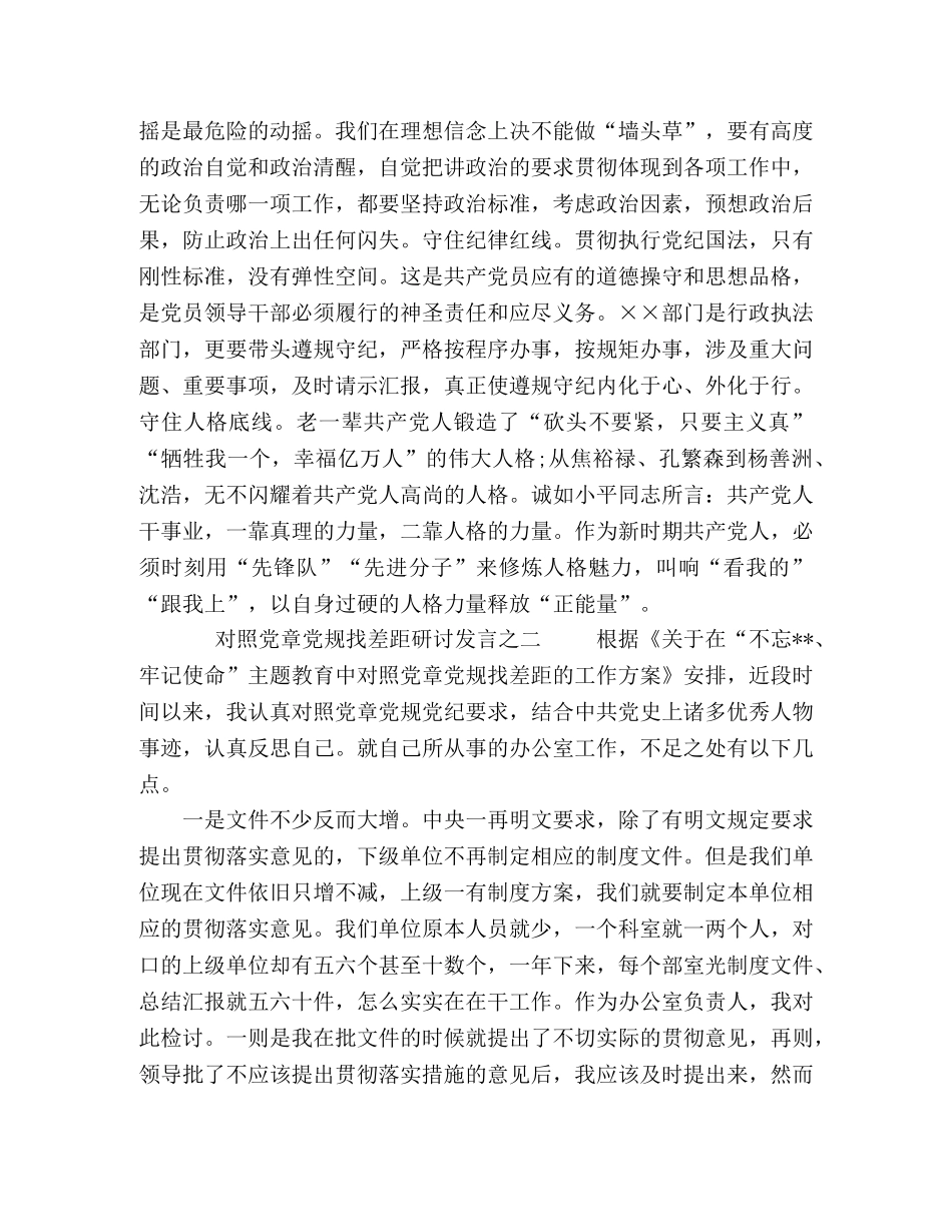 化学试题-党章党规主题有哪些【最新主题教育对照党章党规找差距个人检视研讨心得交流发言3篇】 _第3页