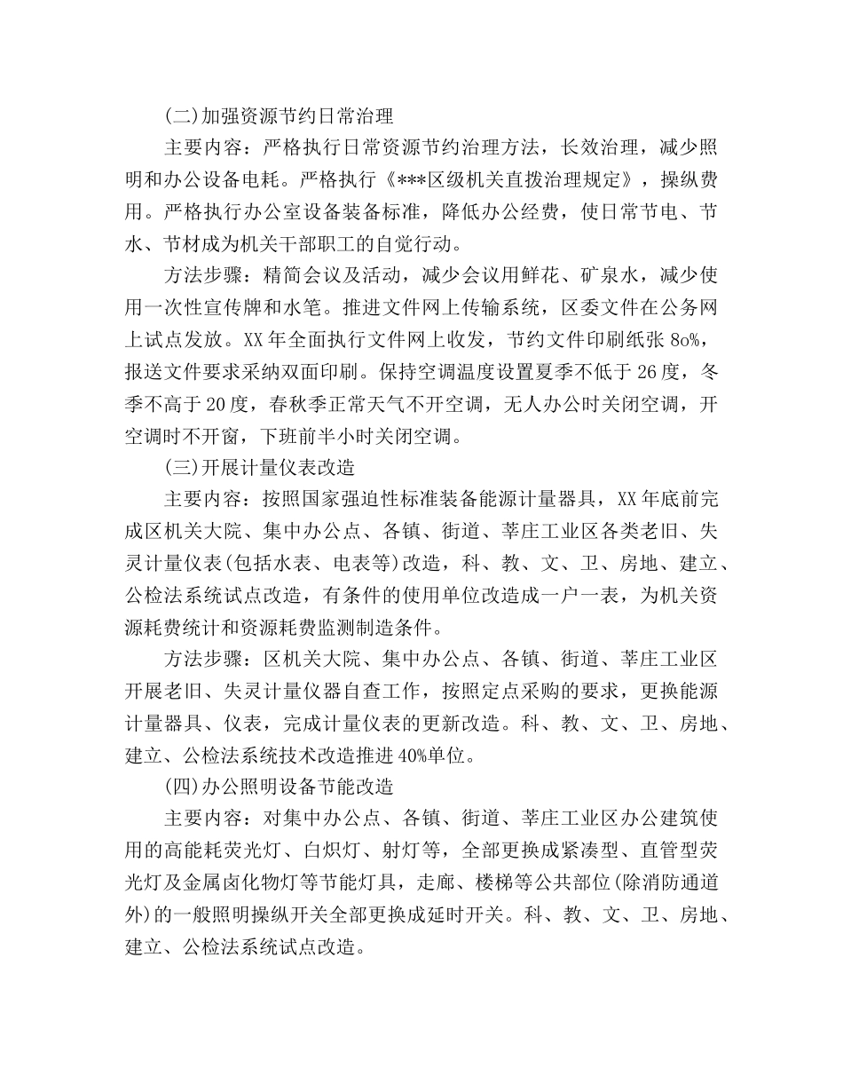 建设节约型机关工作参考计划范文(1) _第2页