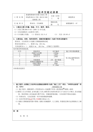 排水沟、天沟---准
