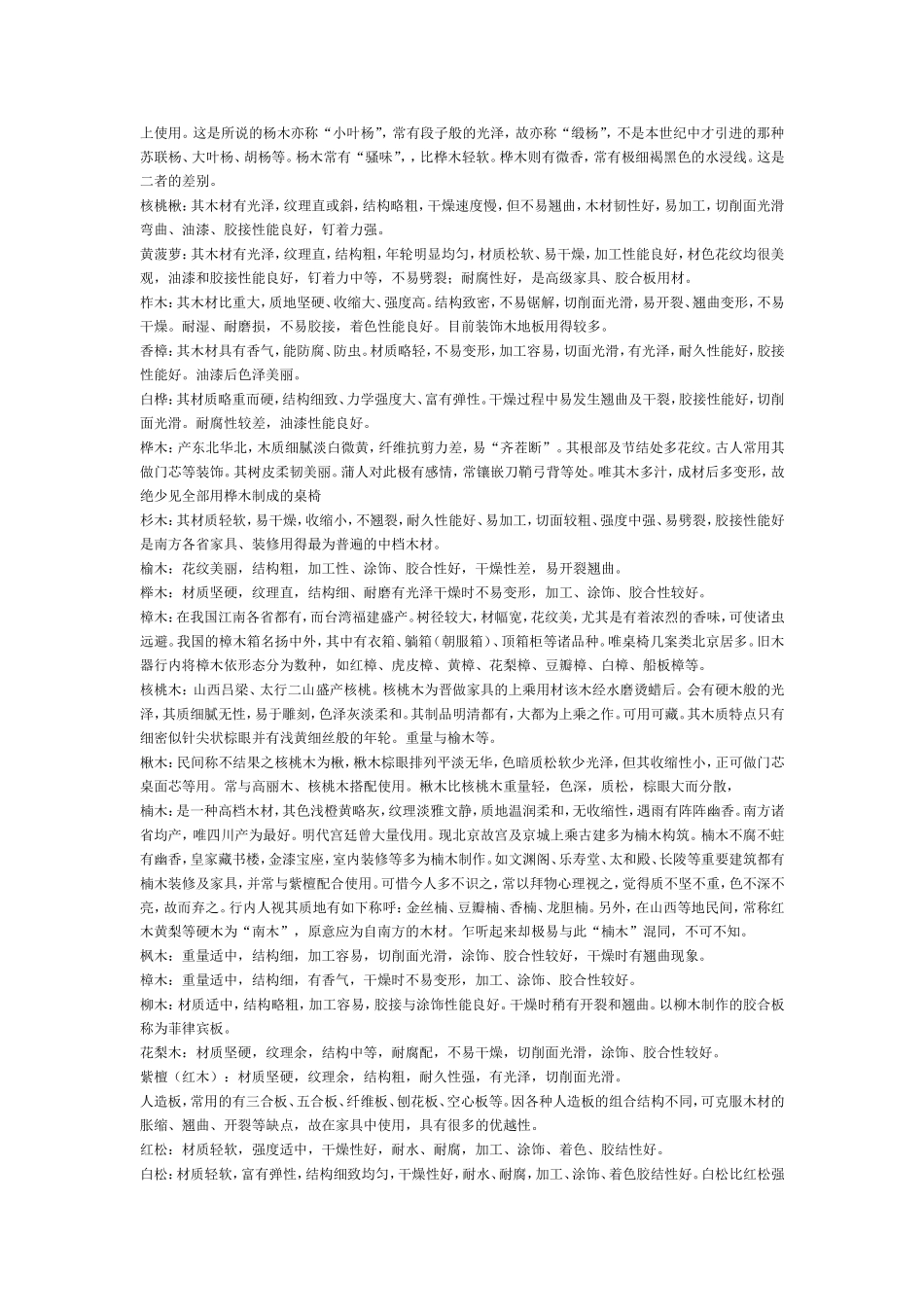 家具木材的种类和特性_第3页