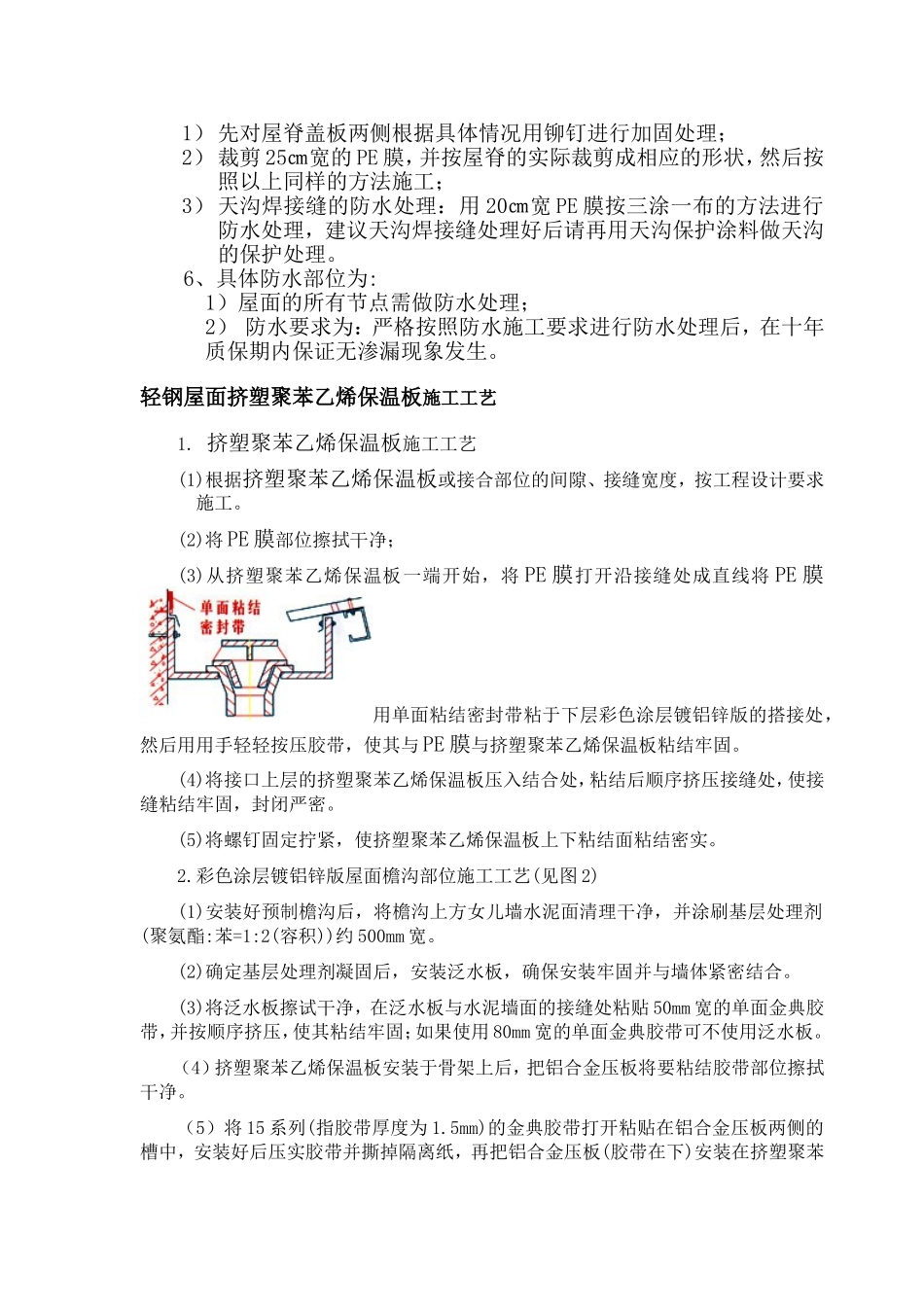 老田金钢架屋面防水系统施工方法_第2页