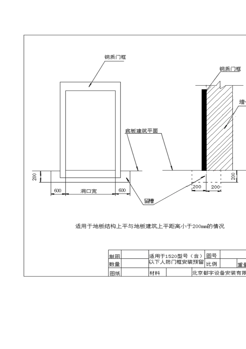 人防门安装技术交底_第3页