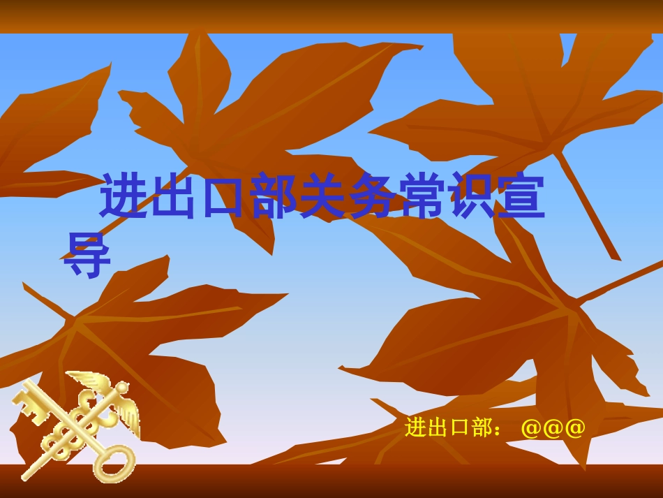 进出口部流程简介_第1页