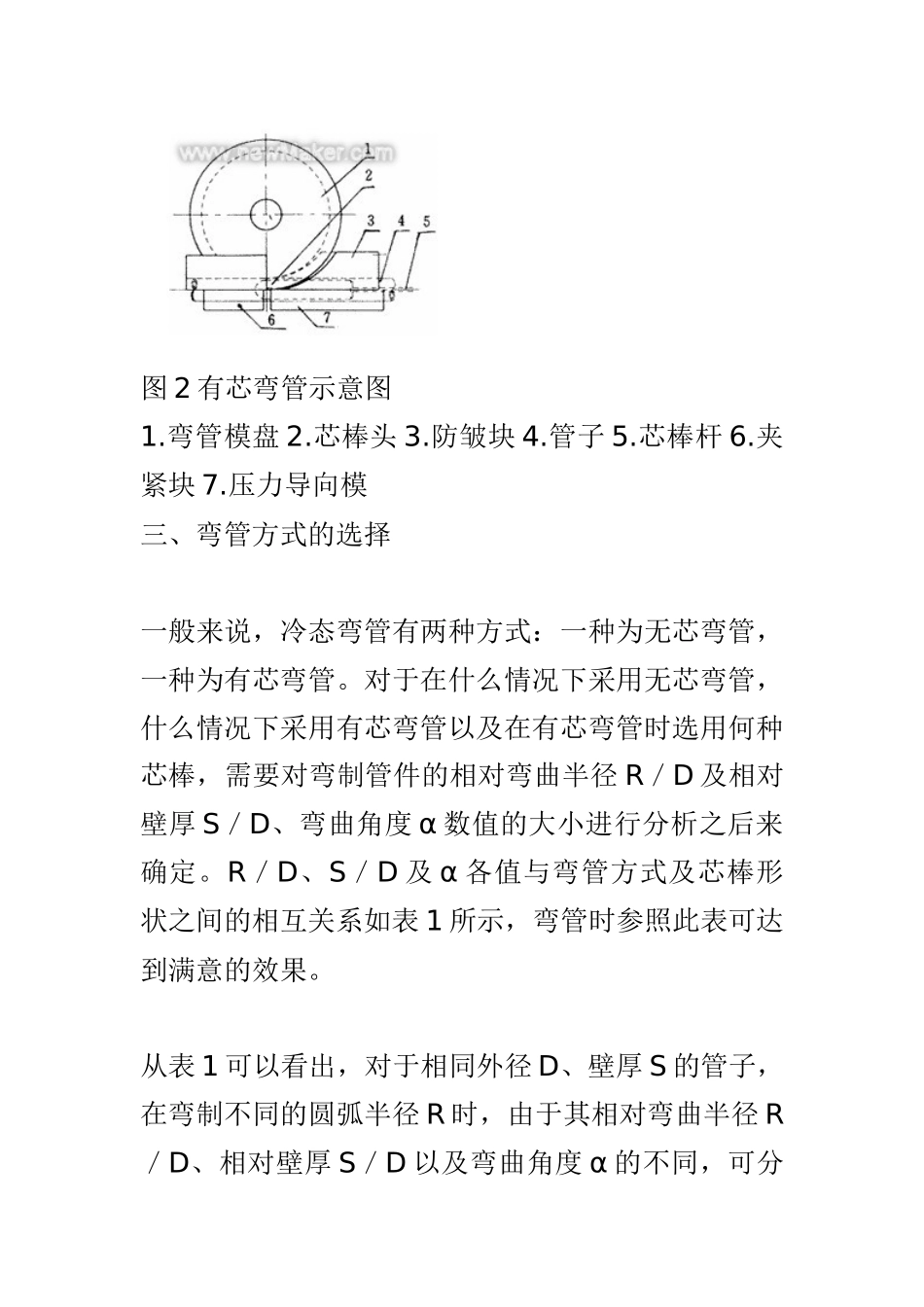 弯管芯棒的选取和使用_第3页