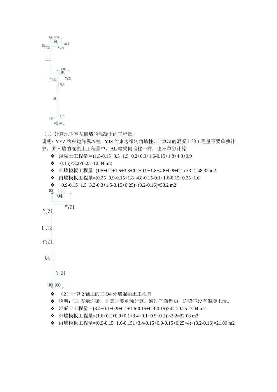 计算剪力墙砼、模板实例_第3页