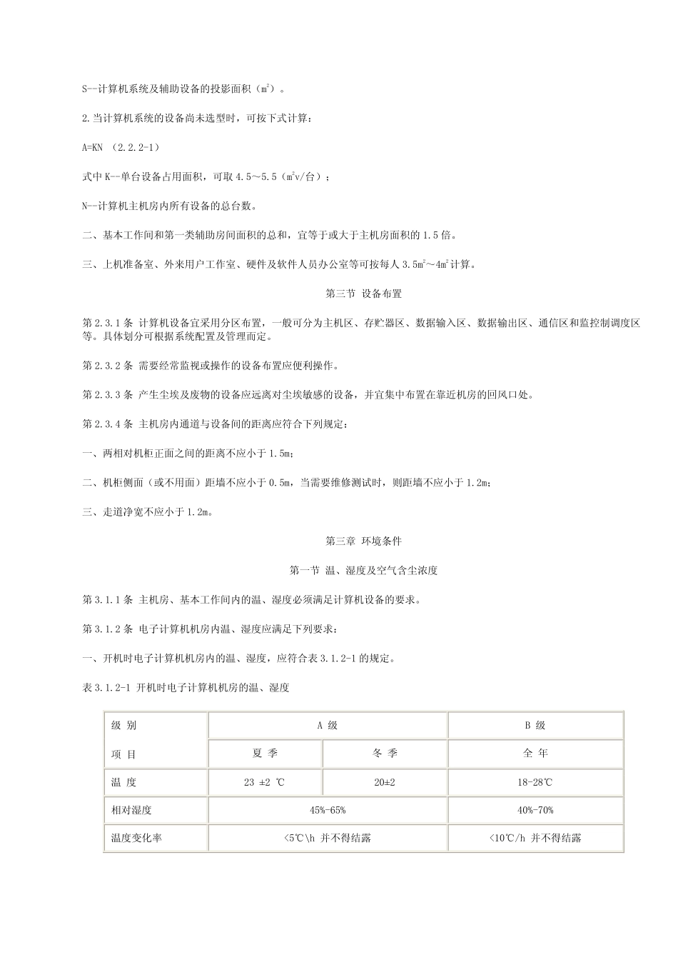 中国电子计算机机房设计规范(GB50174-1993)_第2页