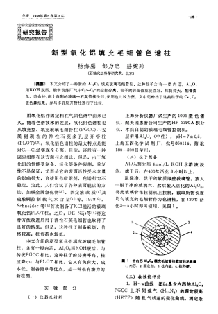 新型氧化铝填充毛细管色谱柱