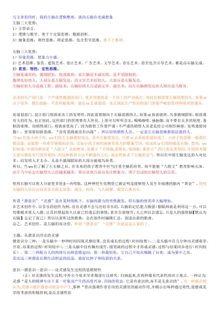 右脑潜能开发