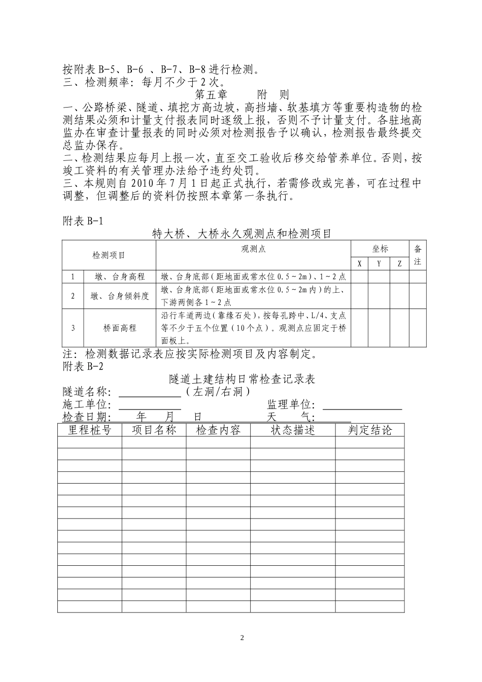 永久性观测网检测规定_第2页