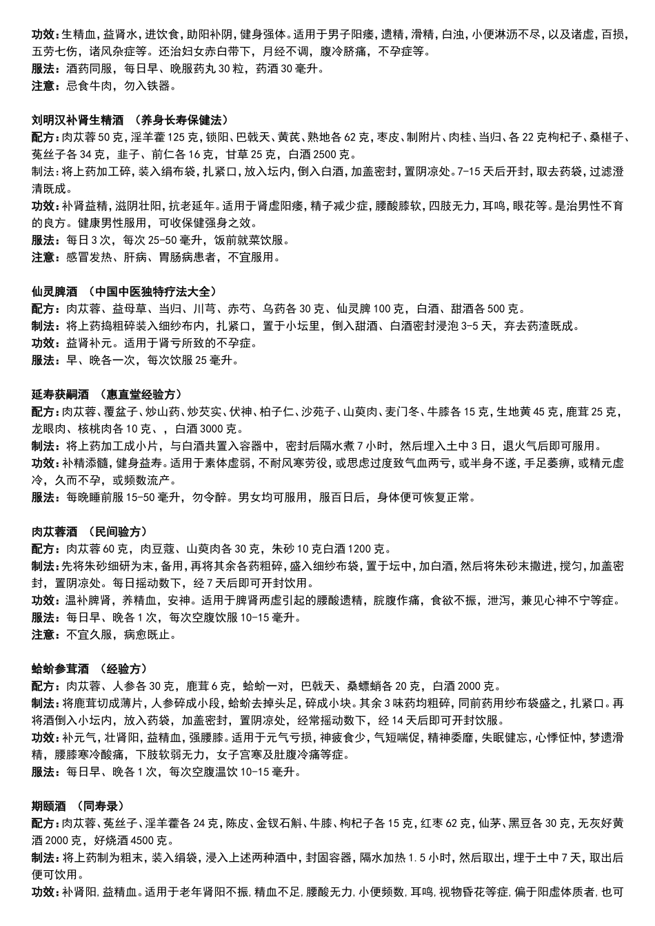 泡酒配方大全_第2页