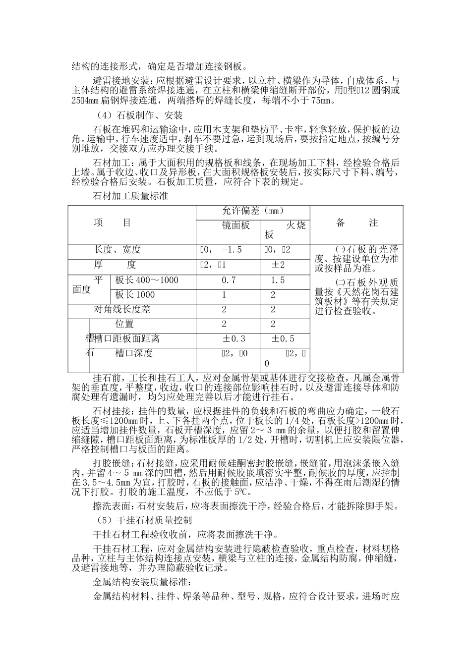 墙面花岗岩干挂施工_第2页