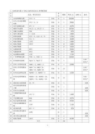 动力、照明(控制)箱及手操箱技术要求