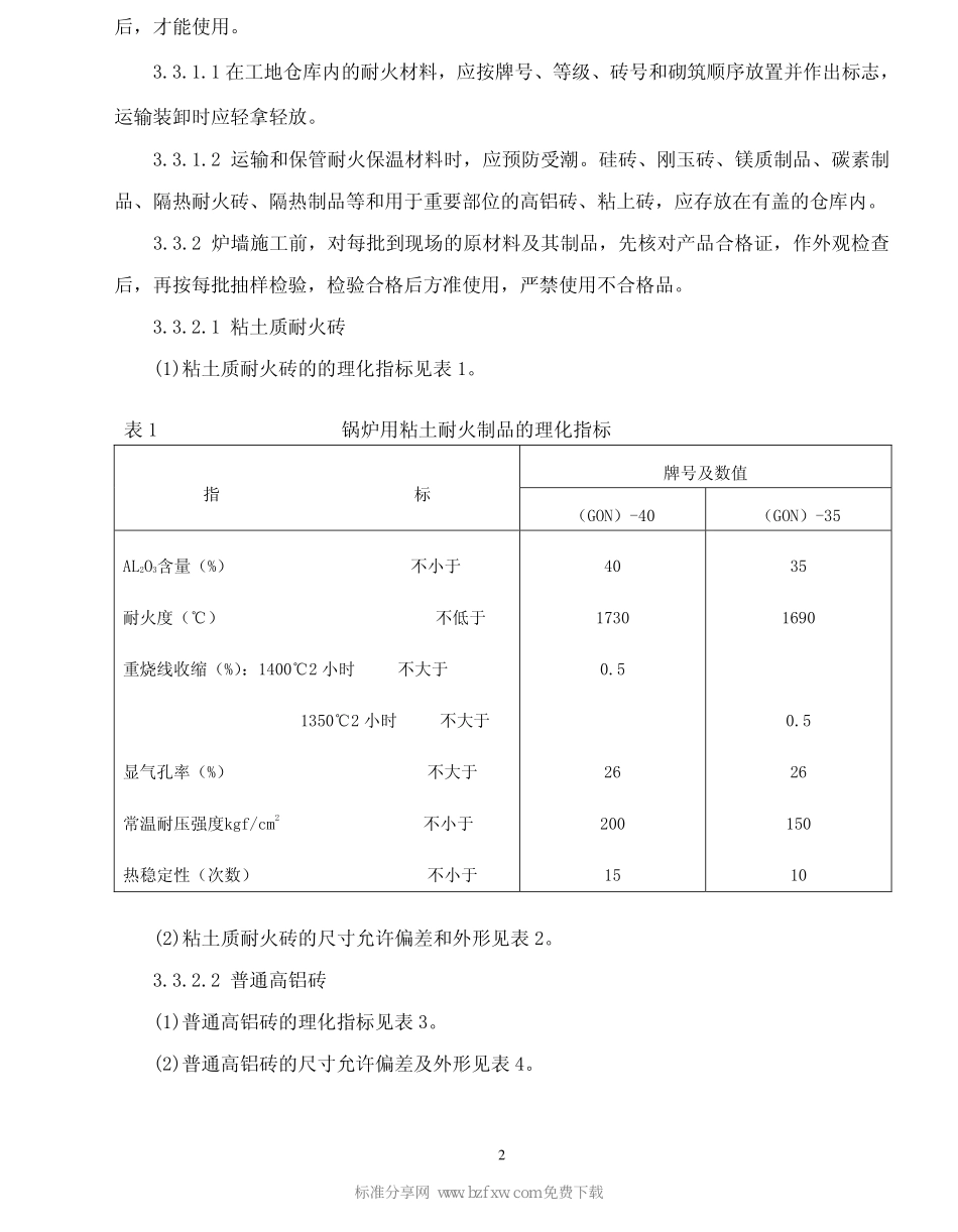 锅炉砌筑工艺规程_第2页
