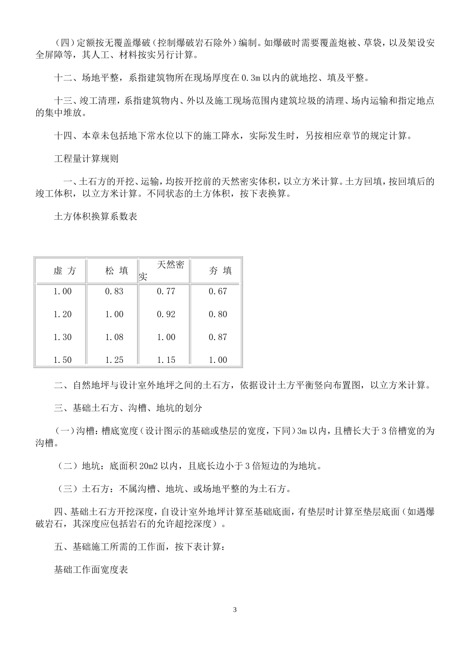 山东土建工程消耗量定额2003_第3页