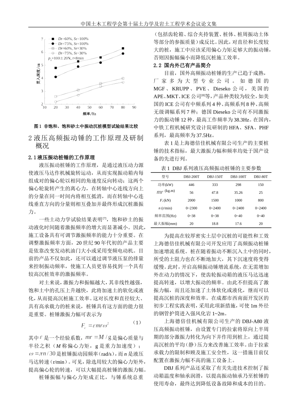 液压高频振动桩锤开发及应用_第2页