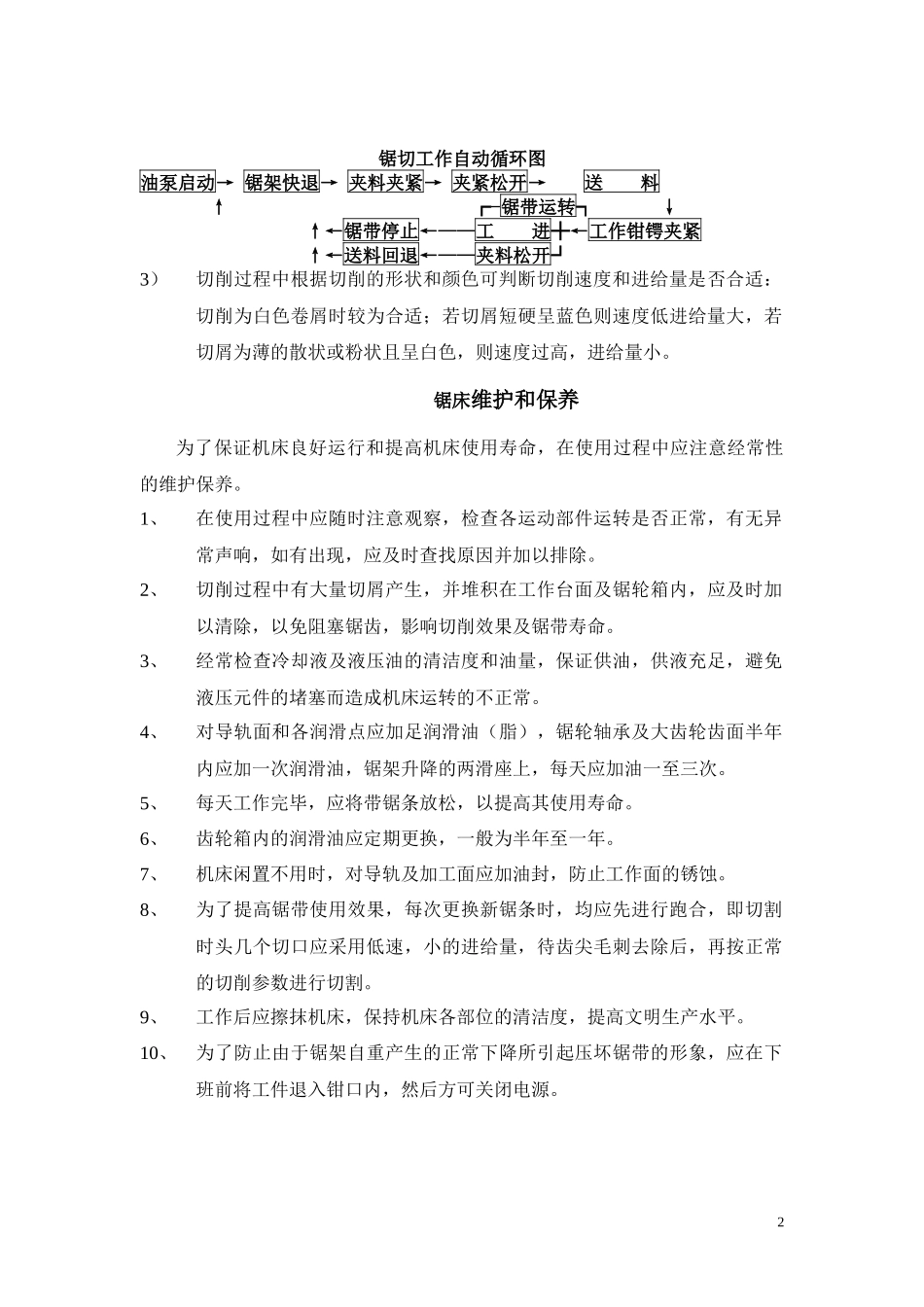 锯床的调整与操作_第2页