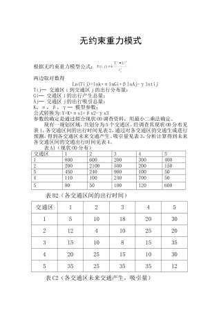 无约束重力模式
